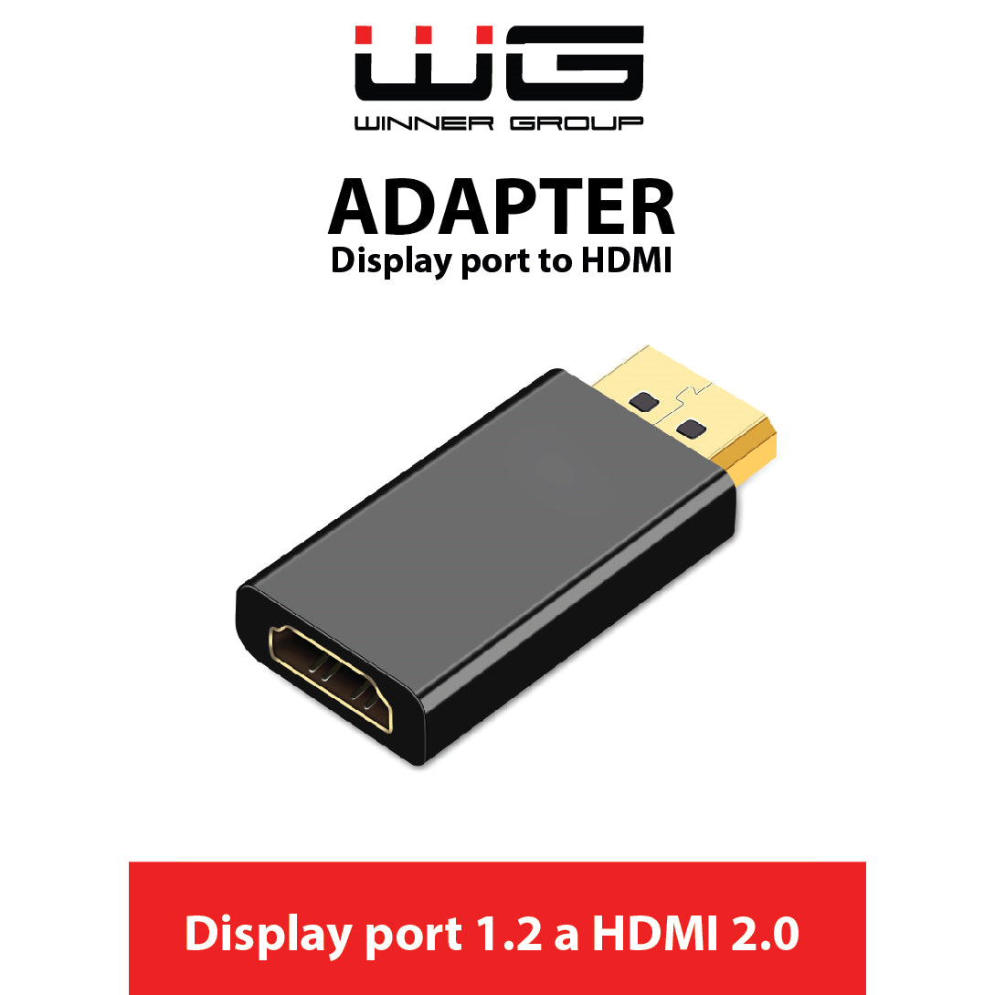 Redukcia WG Display port (male) na HDMI (female), čierna