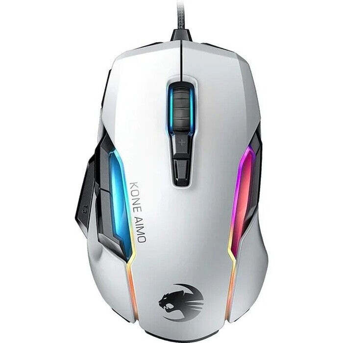 ROCCAT Kone AIMO - remastered, herná myš, 16000 DPI , RGB, biela POŠKODENÝ OBAL