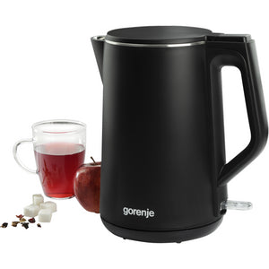 Rýchlovarná kanvica Gorenje K15DWBK, čierna, 1,5l