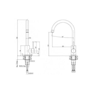 Set drezu Alveus CORTINA 140/55 + batéria Tonia POŠKODENÝ OBAL