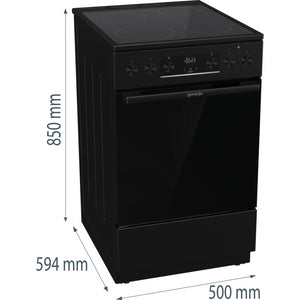 Sklokeramický sporák Gorenje GECS5C70BPA