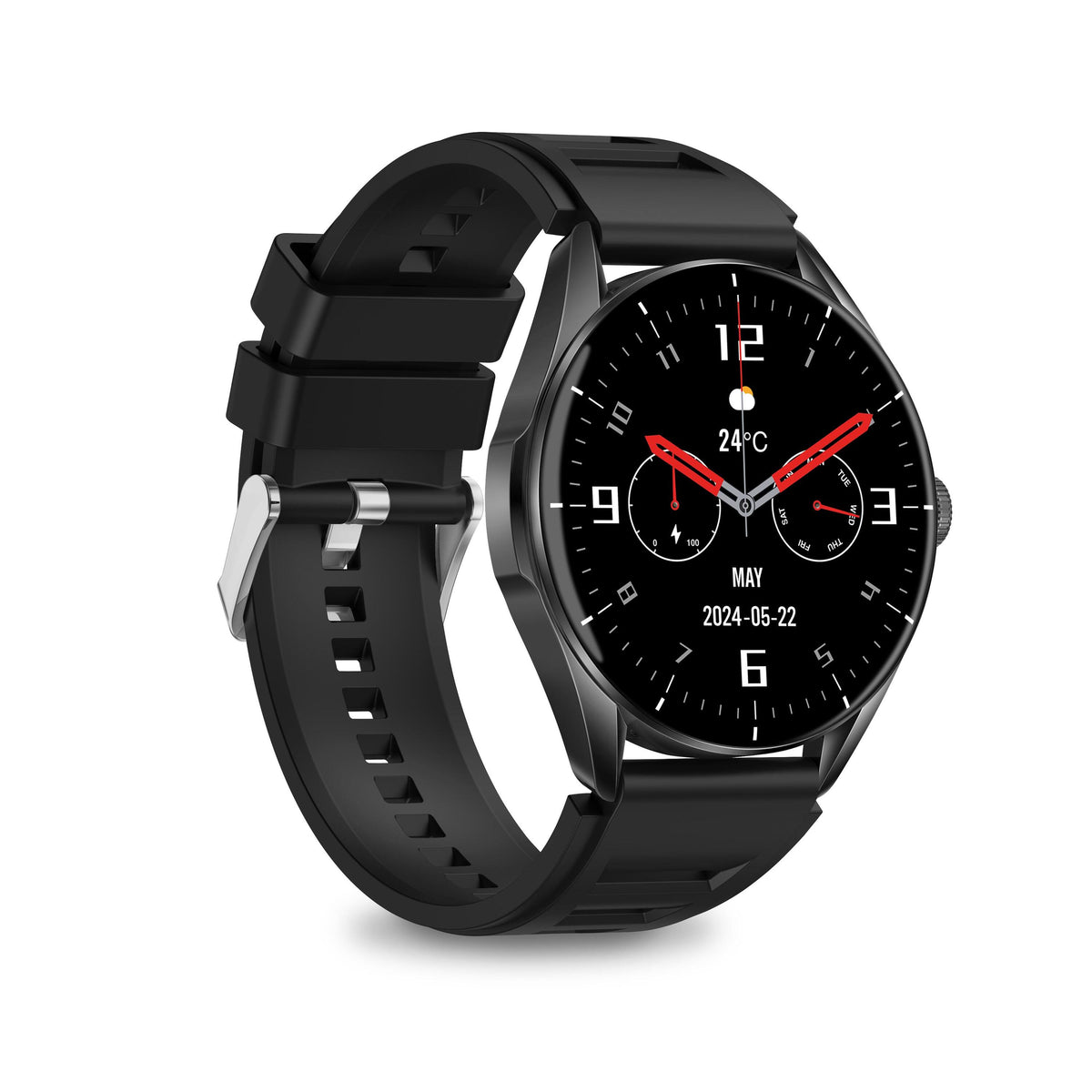 Smart hodinky Aligator Watch Amoled, čierna