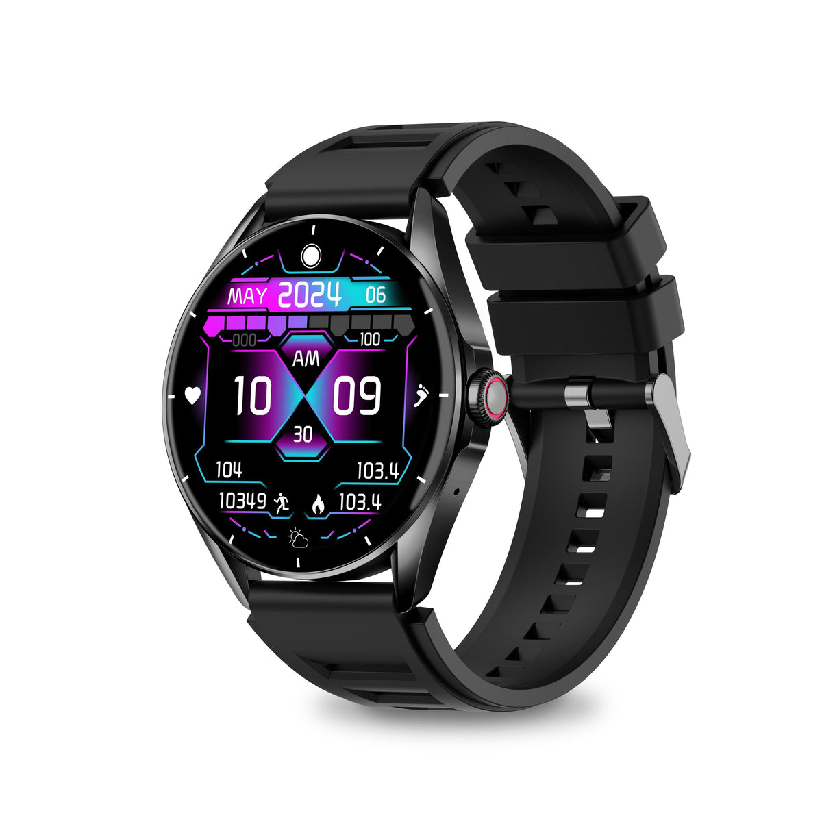 Smart hodinky Aligator Watch Amoled, čierna