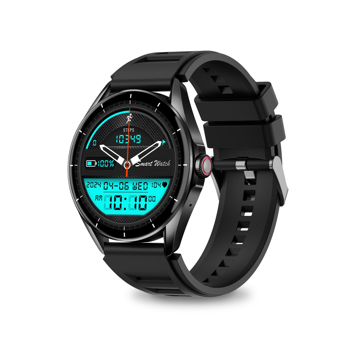 Smart hodinky Aligator Watch Amoled, čierna