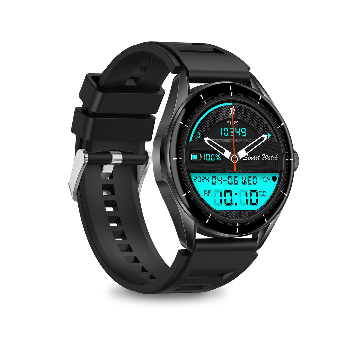 Smart hodinky Aligator Watch Amoled, čierna