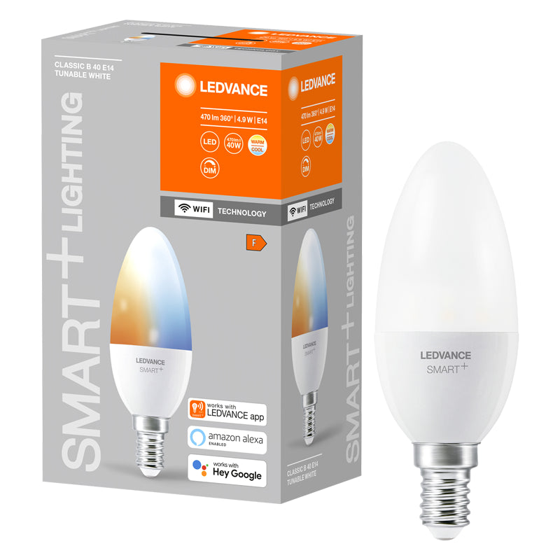 SMART LED CLASSIC B 40 E14 TUNABLE WHITE 4,9 W stmievateľná