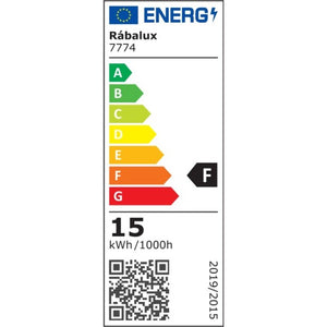 SMART LED vonkajšie svetlo Rabalux, 1300lm, s ovládačom, čierna