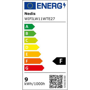 SMART LED žiarovka Nedis WIFILW11WTE27, E27, teplá biela