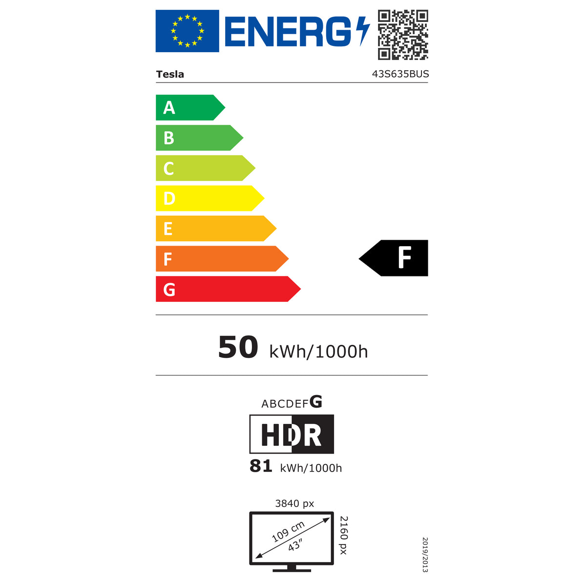 Smart televízia Tesla 43S635BUS / 43&quot; (108cm) POŠKODENÝ OBAL