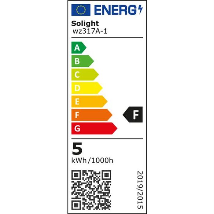 Solight LED žárovka, bodová , 5W, GU10, 4000K, 400lm, bílá