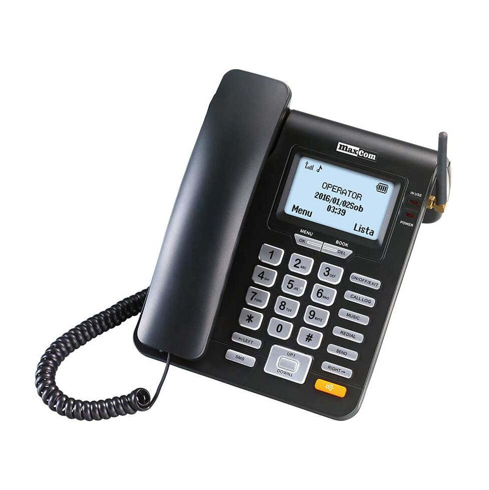 Stolný GSM telefón Maxcom MM28D, čierna VYBALENÉ