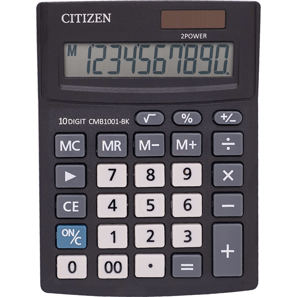 Stolová kalkulačka Citizen CMB1001BK, 10miest, duálne napájanie