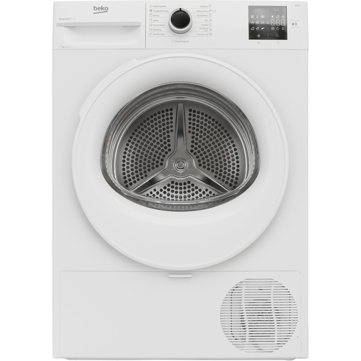 Sušička bielizne Beko BM3T37230W, A++, 7 kg