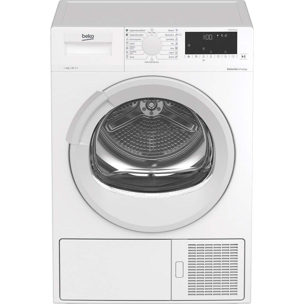 Sušička bielizne Beko EDF85241CSH1W, A+++, 8 kg