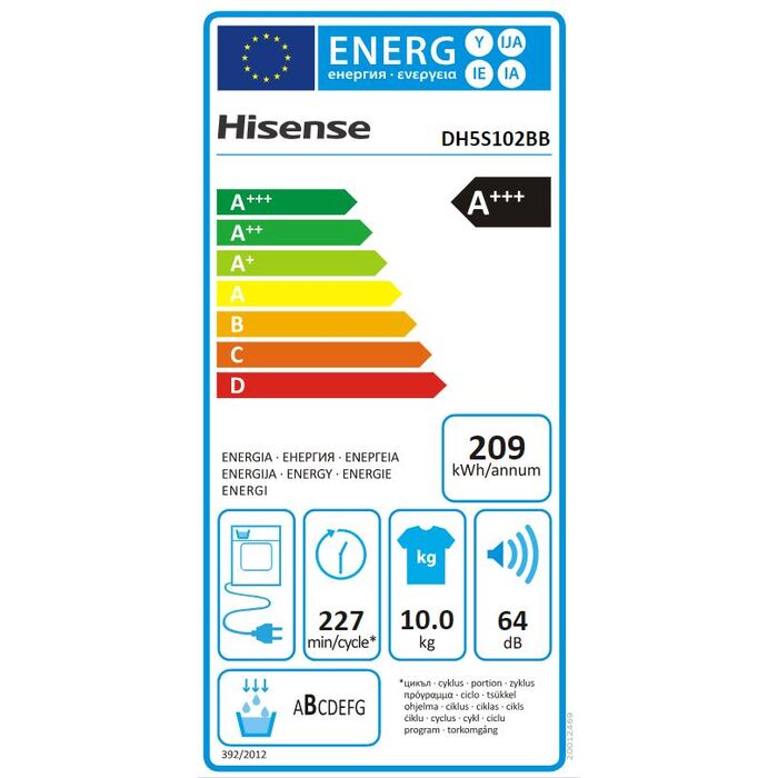 Sušička bielizne Hisense DH5S102BB