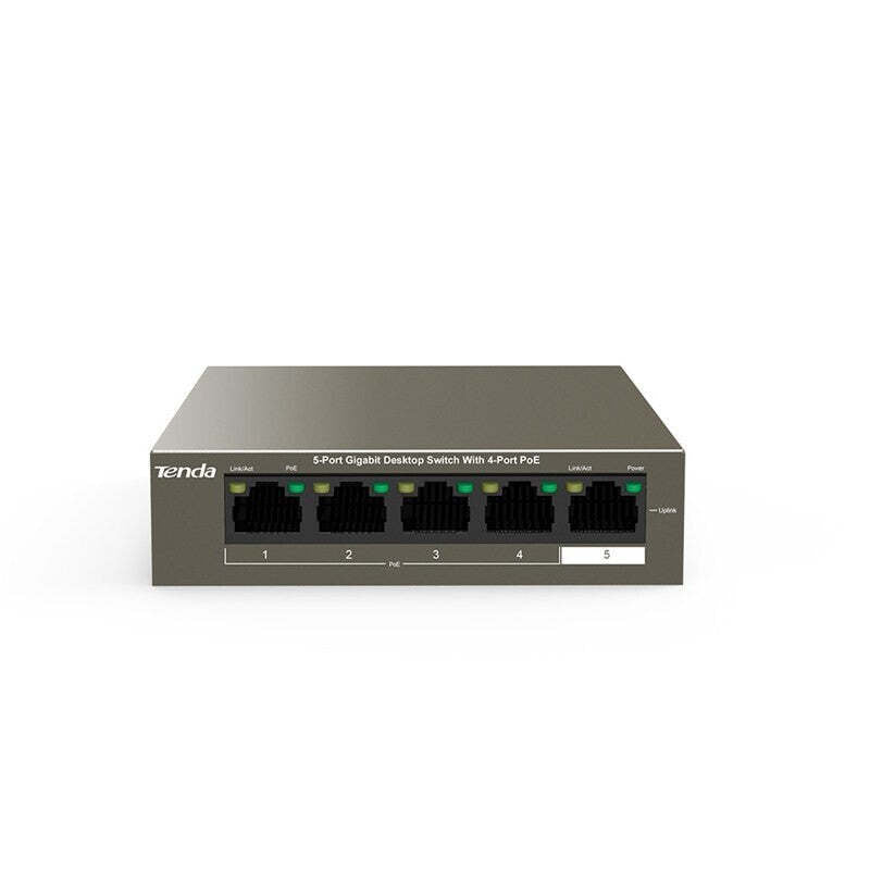 Switch Tenda TEG1105P-4-63W, GLAN, PoE, 63W, 5-port