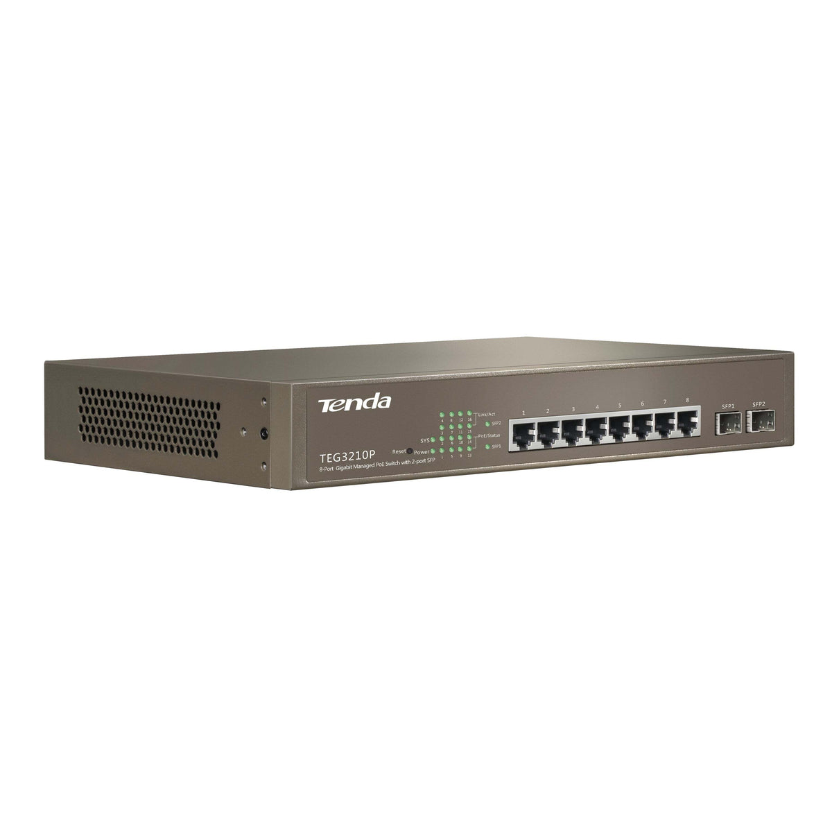 Switch Tenda TEG3210P, GLAN, 8xPoE