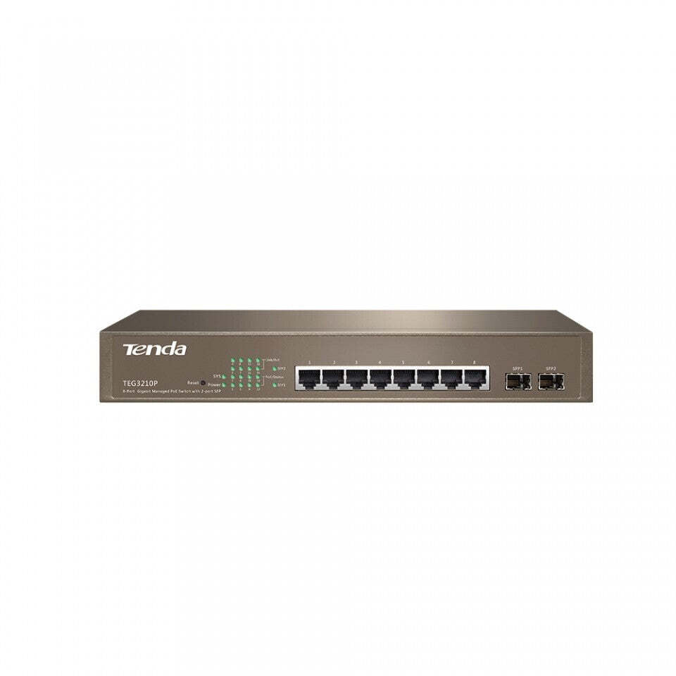 Switch Tenda TEG3210P, GLAN, 8xPoE