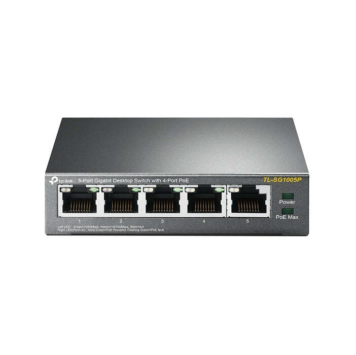 Switch TP-Link TL-SG1005P, GLAN, PoE, 5-port