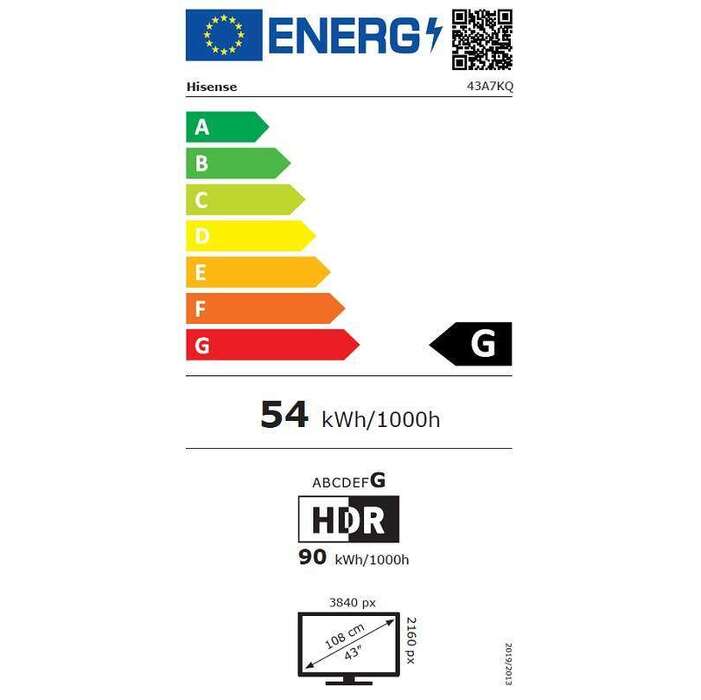 Televízor Hisense 43A7KQ (2023) / 43&quot; (109cm) VYBALENÉ