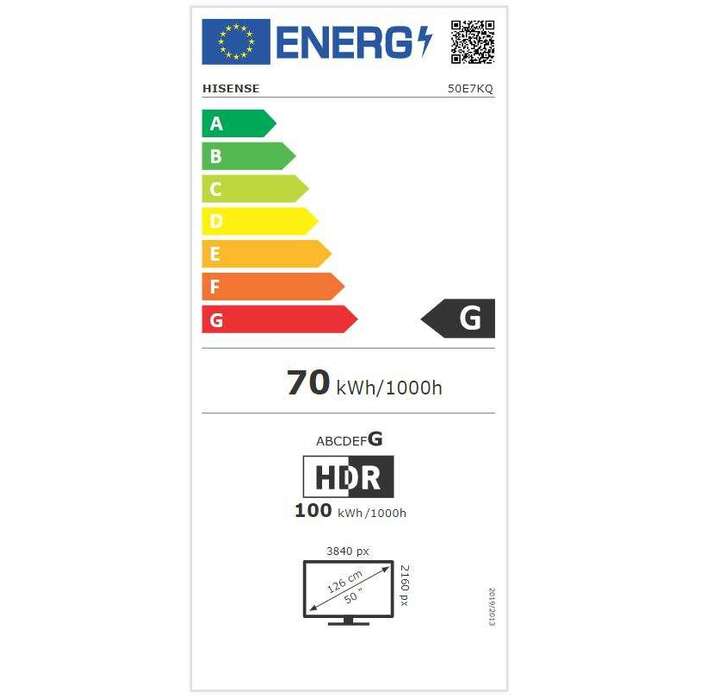 Televízor Hisense 50E7KQ (2023) / 50&quot; (126cm) VYBALENÉ