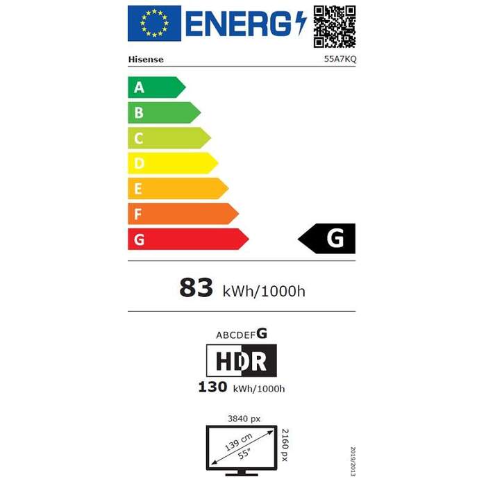 Televízor Hisense 55A7KQ (2023) / 55&quot; (139cm) POŠKODENÝ OBAL