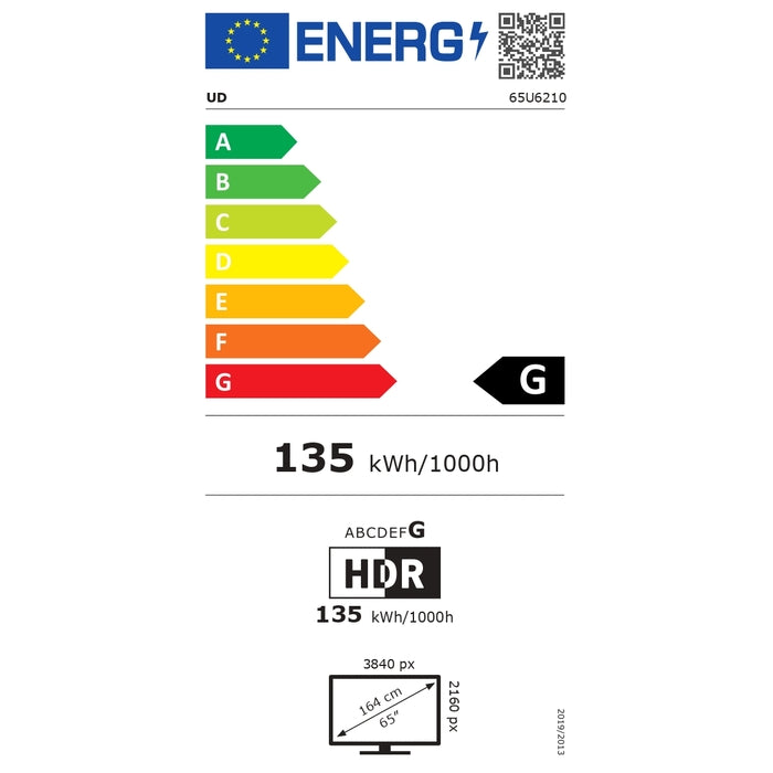 Televízor UDTV 65U6210S / 65&quot; (165cm) POŠKODENÝ OBAL