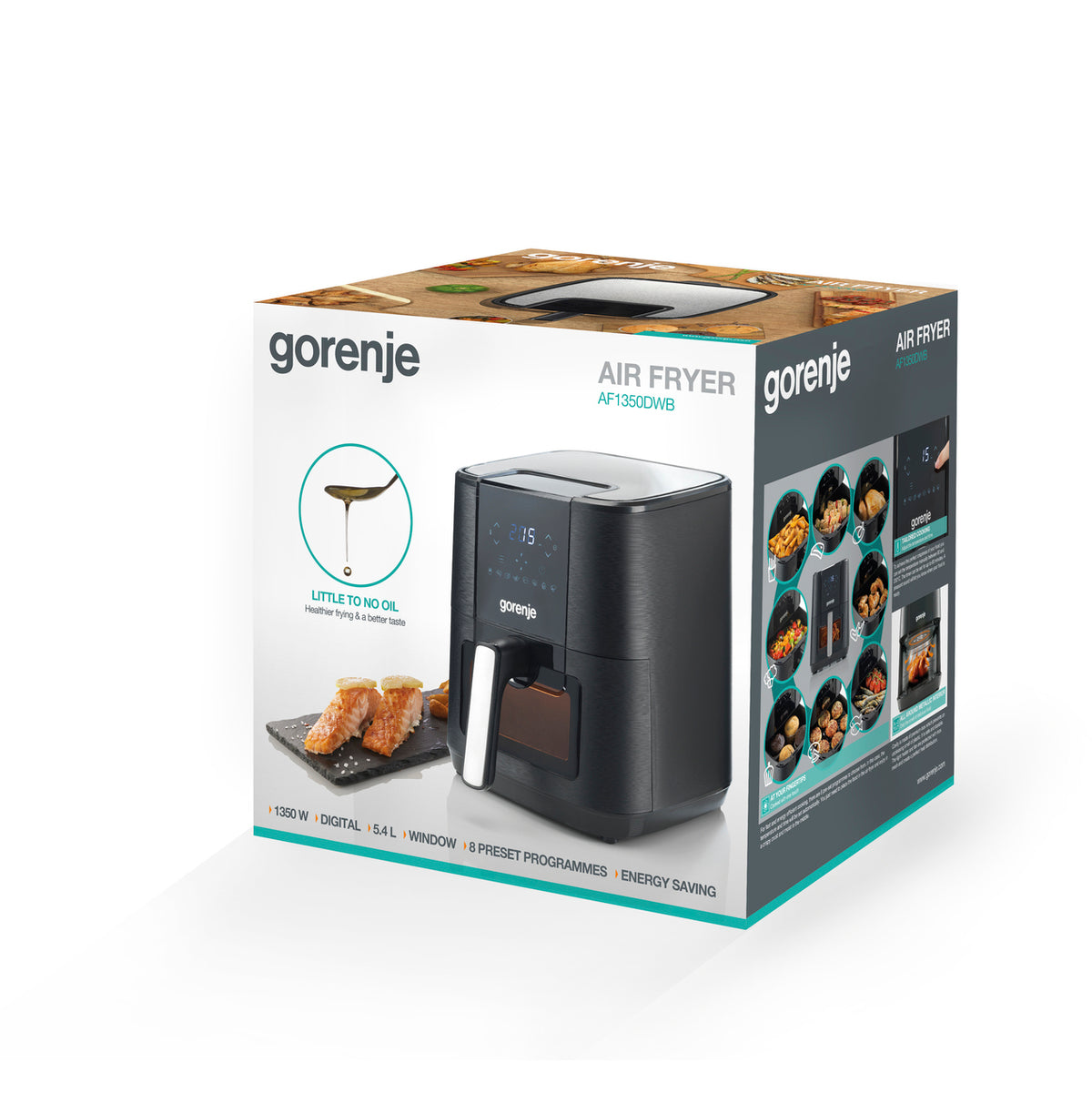 Teplovzdušná fritéza Gorenje AF1350DWB, 5,4l