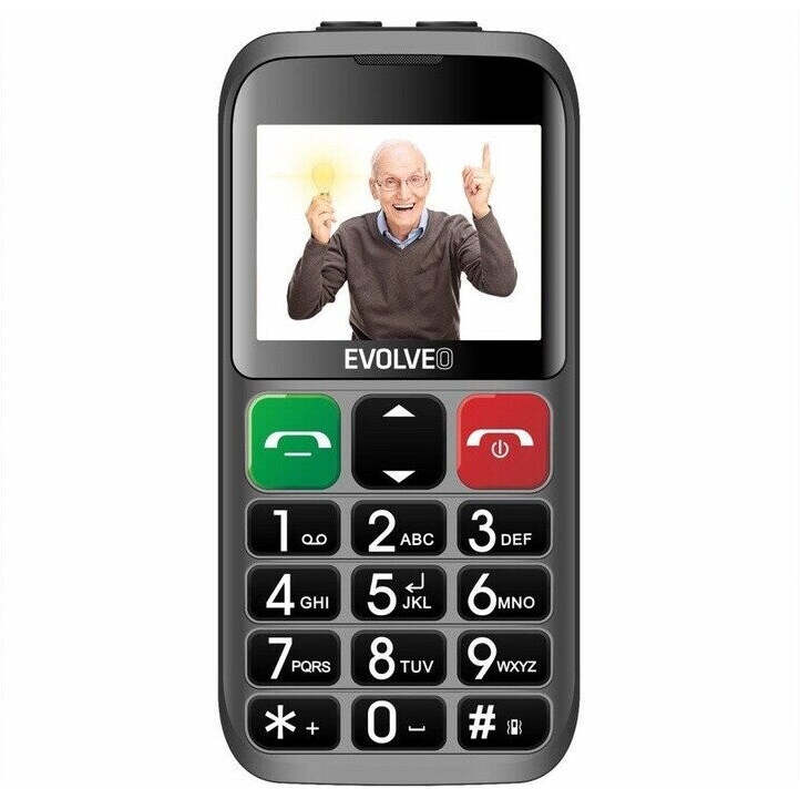 Tlačidlový telefón pre seniorov Evolveo EasyPhone EB, strieborná JAVÉ ZNÁMKY POUŽITIA