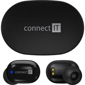 True Wireless slúchadlá Connect IT CEP-7100-BK, čierne POŠKODENÝ OBAL