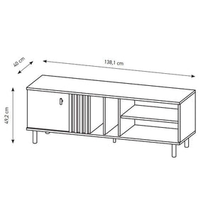 TV stolík Badia (dub artisan, antracit)