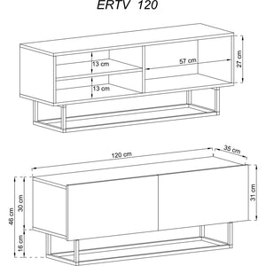 TV stolík Duva (grafit)