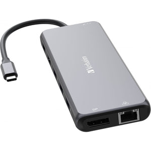 USB-C hub Verbatim 13,HDMI,DP,RJ45,5xUSB-A,2xUSB-C,3.5mm in/out