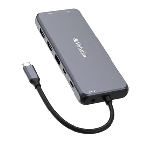 USB-C hub Verbatim 14,2xHDMI,VGA,RJ45,5xUSB,2xC,3.5mm,SD,microSD