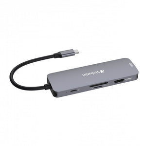 USB-C hub Verbatim 8,2xHDMI,3xUSB-A,SD,microSD,USB-C PD