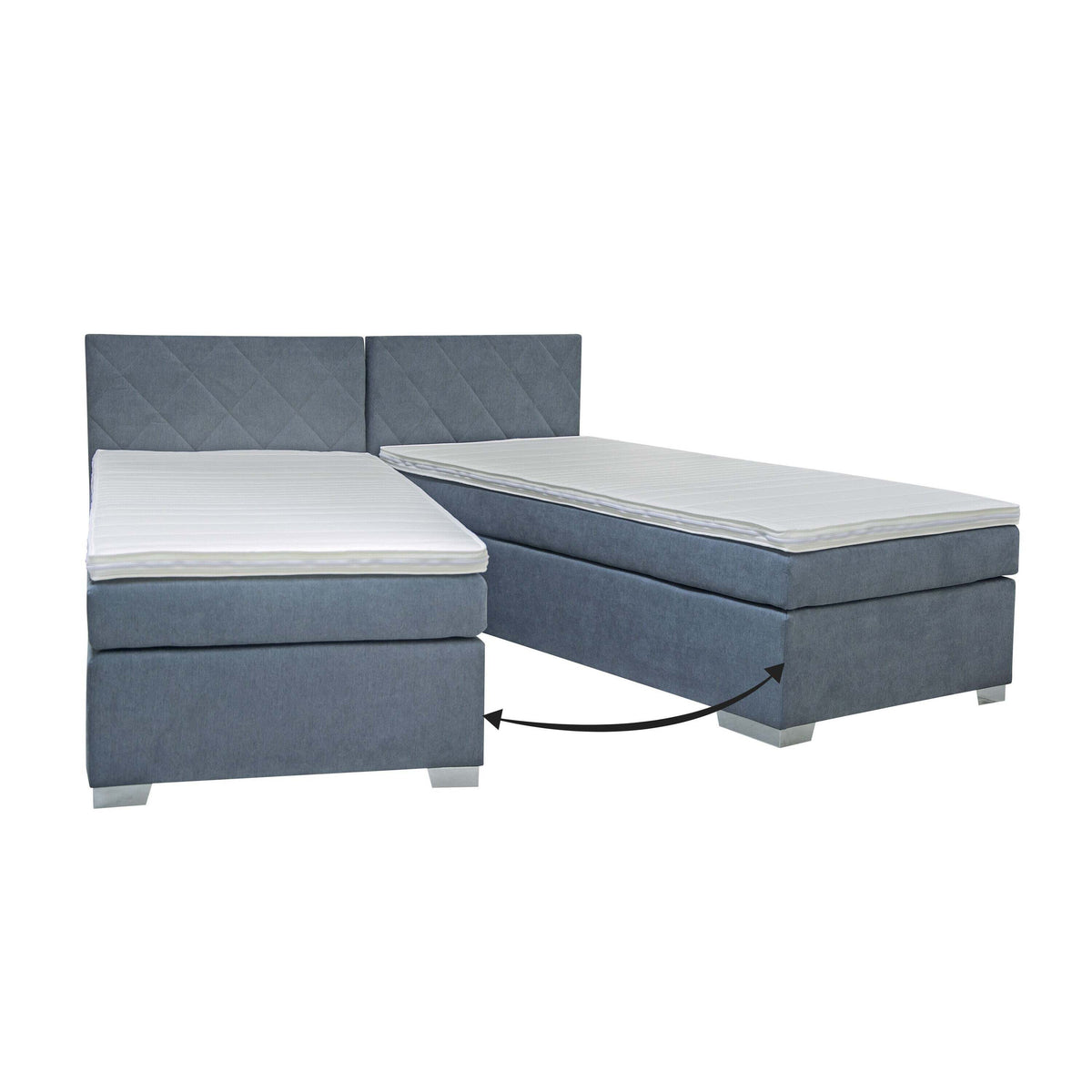 Váľanda Andy 90x200, boxspring, vrátane matraca a topperu