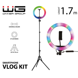 Vlog Kit s RGB, tripod, sada na natáčanie video blogov