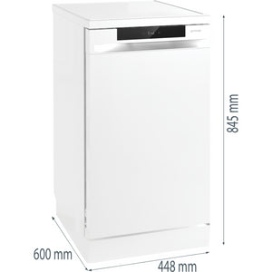 Voľne stojaca umývačka riadu Gorenje GS541C10W, C, 45cm