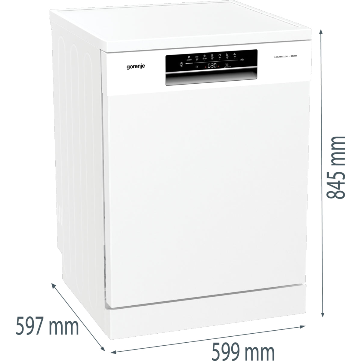 Voľne stojaca umývačka riadu Gorenje GS642D90W, D, 60cm