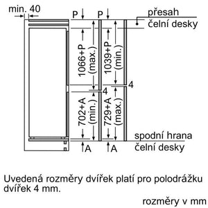 Vstavaná kombinovaná chladnička Bosch KIS86AFE0 POŠKODENIA