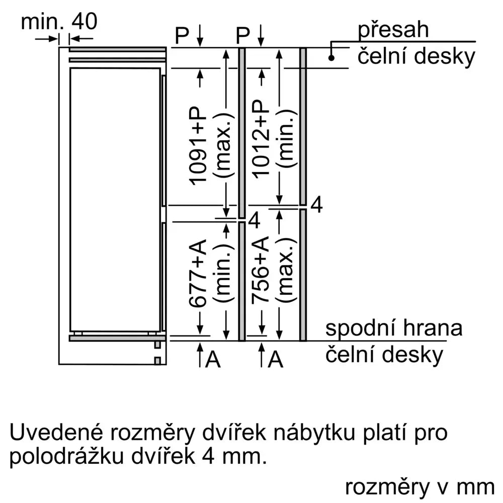 Vstavaná kombinovaná chladnička Bosch KIV86NSE0