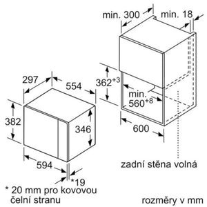 Vstavaná mikrovlnná rúra Bosch BFL523MS0