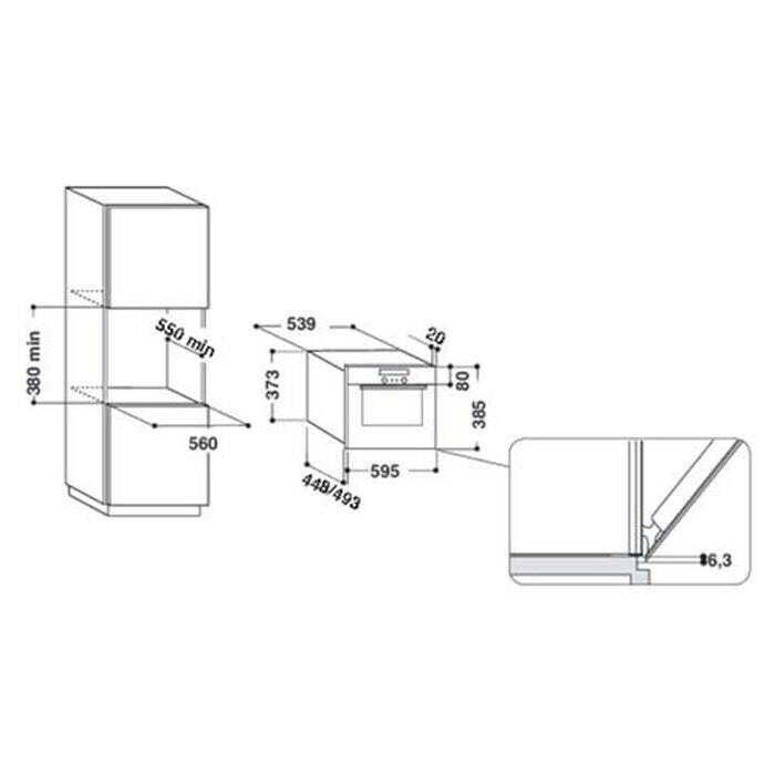 Vstavaná mikrovlnná rúra Whirlpool AMW 730 NB