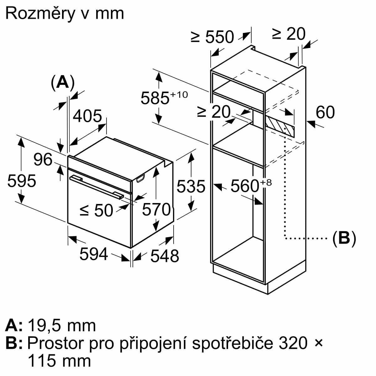 Vstavaná rúra Bosch HBA372EB0 POŠKODENÝ OBAL