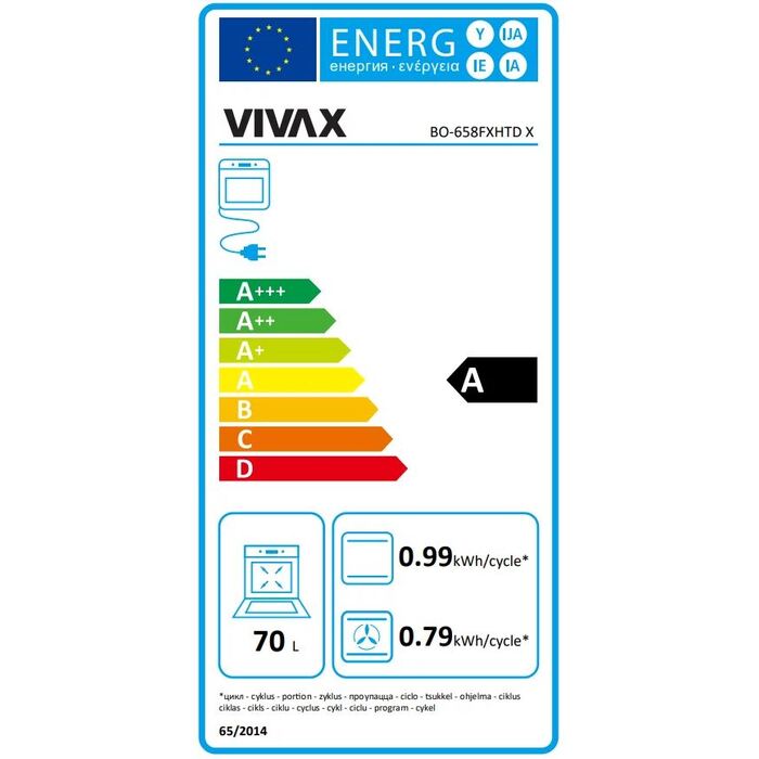 Vstavaná rúra Vivax BO-606FAHTM X POŠKODENÝ OBAL