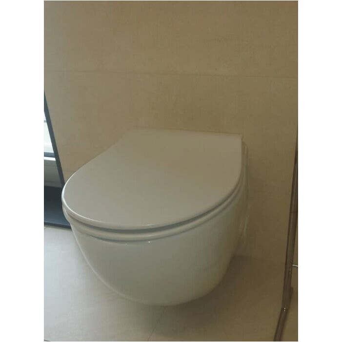 WC doska Glacera duroplast EASYSLIM33, biela VYBALENÉ