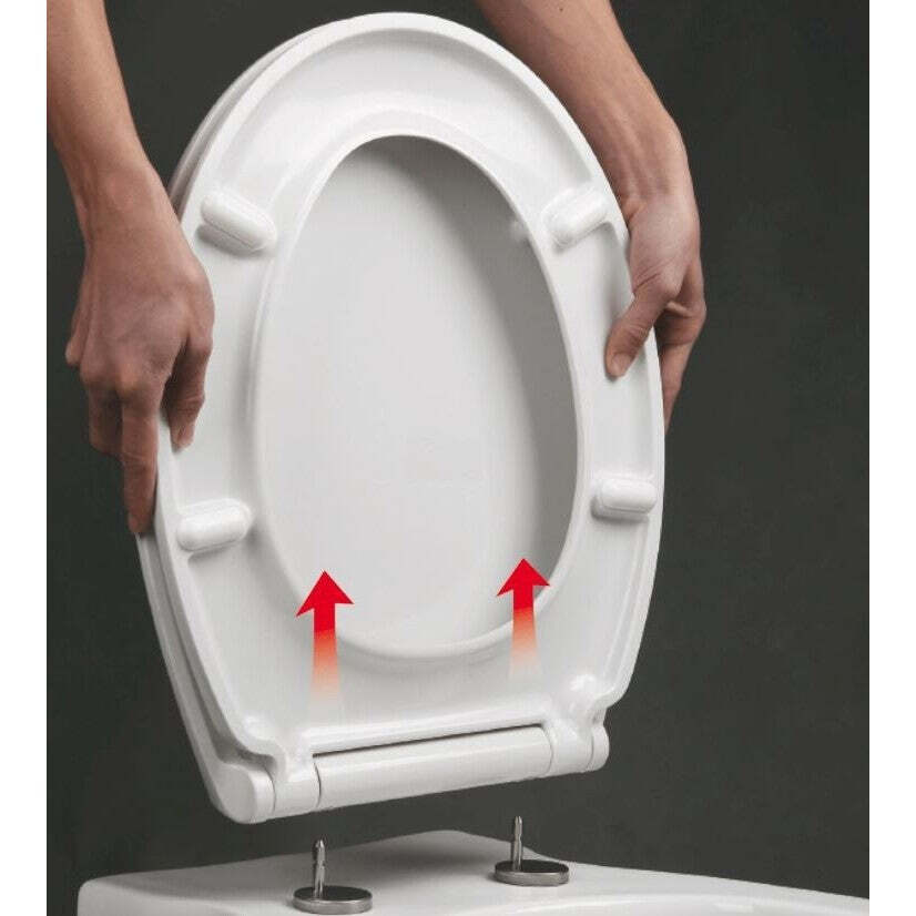 WC doska Glacera duroplast EASYSLIM33, biela VYBALENÉ