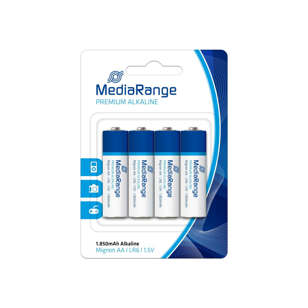 Alkalická batéria MediaRange Premium AA 1.5V, 4ks