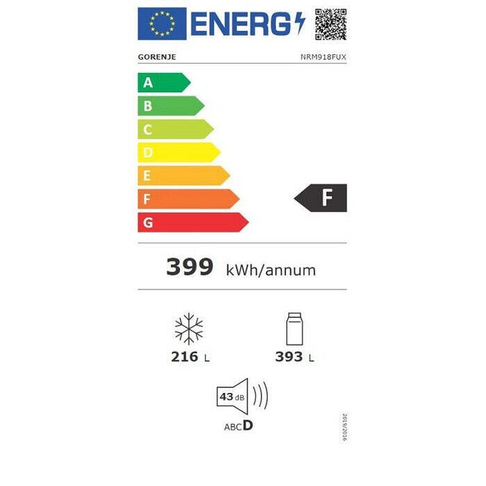 Americká chladnička Gorenje NRM918FUX