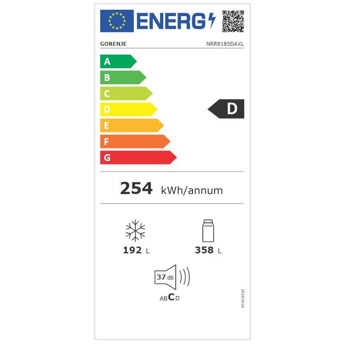 Americká chladnička Gorenje NRR9185EAXL